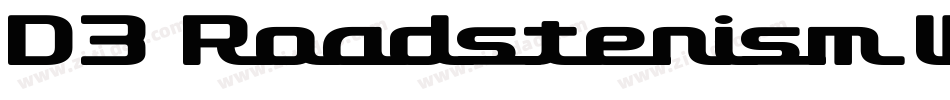 D3 Roadsterism Wide Italic字体转换